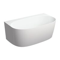 ванна кам'яна Omnires Valencia М+ 148x86 gloss white (VALENCIA148WPBP)