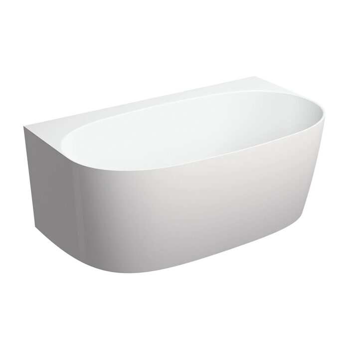 ванна кам'яна Omnires Valencia М+ 148x86 gloss white (VALENCIA148WPBP)