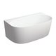 ванна кам'яна Omnires Valencia М+ 148x86 gloss white (VALENCIA148WPBP)