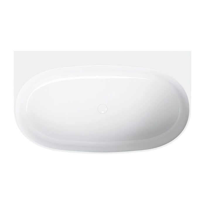 ванна кам'яна Omnires Valencia М+ 148x86 gloss white (VALENCIA148WPBP)