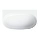 ванна кам'яна Omnires Valencia М+ 148x86 gloss white (VALENCIA148WPBP)