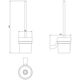 йорж для унітазу Omnires Saco chrome/white (SA54620CRB)