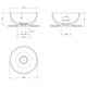 умивальник Omnires Shell 35 cm matt black lava (SHELL350UNBLV)