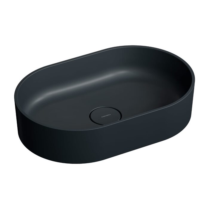 умивальник Omnires Ovo 55x36 black lava (OVOUNBLV)