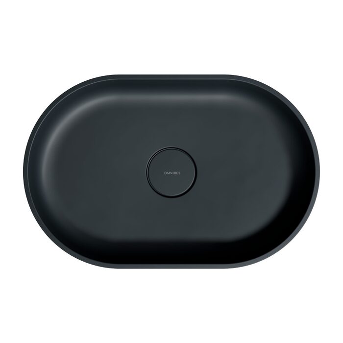 умивальник Omnires Ovo 55x36 black lava (OVOUNBLV)