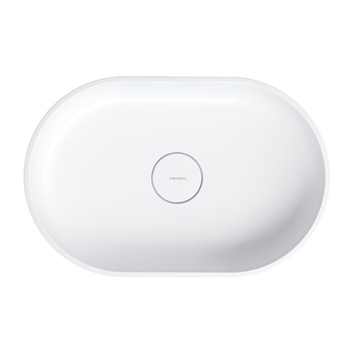 умивальник Omnires Ovo 55x36 white matt (OVOUNBM)