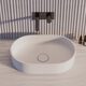 умивальник Omnires Ovo 55x36 white matt (OVOUNBM)