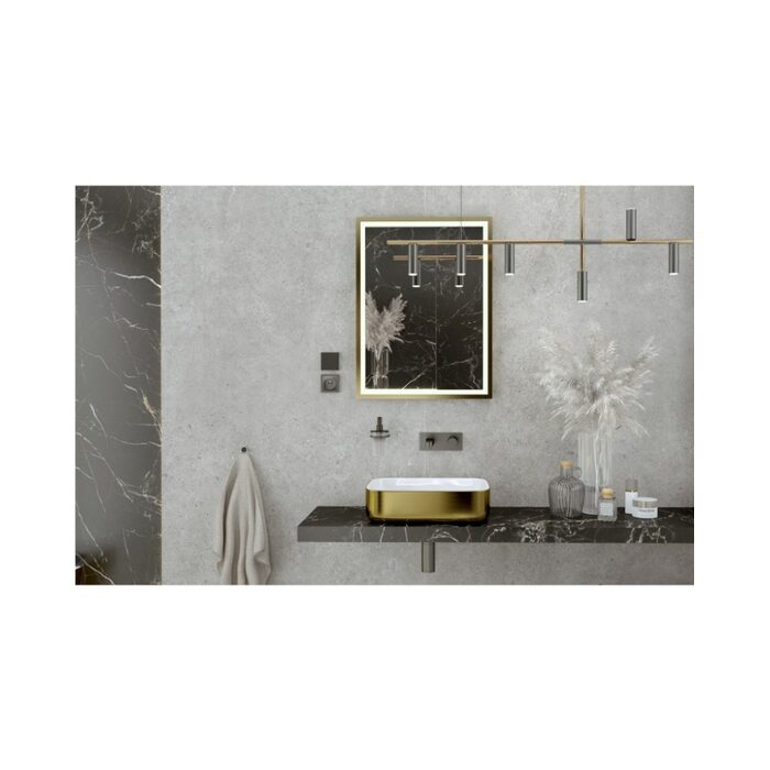 умивальник Lavita Galera Brushed Gold 50,5x40 накладний (5900378325741)