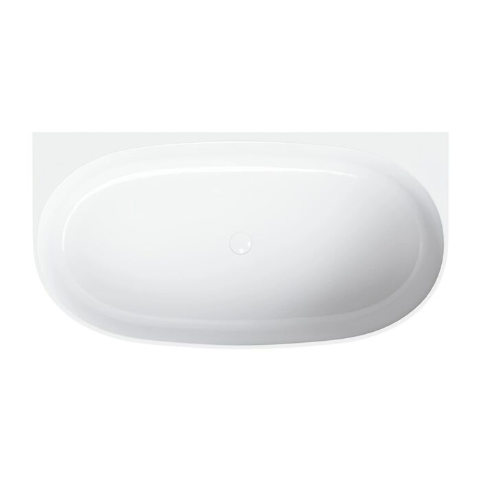 ванна кам'яна Omnires Valencia М+ 148x77 gloss white (VALENCIA148SWPBP)