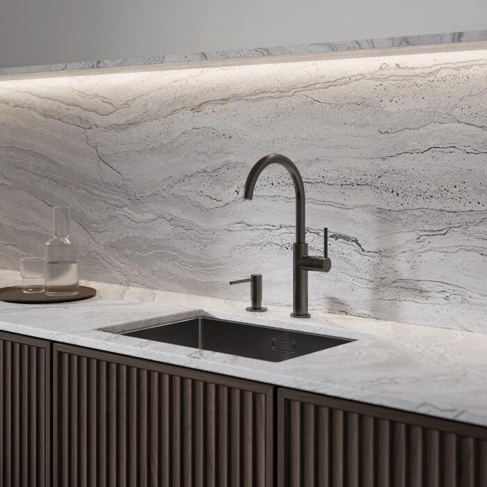 дозатор рідкого мила Omnires Modern Project brushed graphite (MP60723GR)
