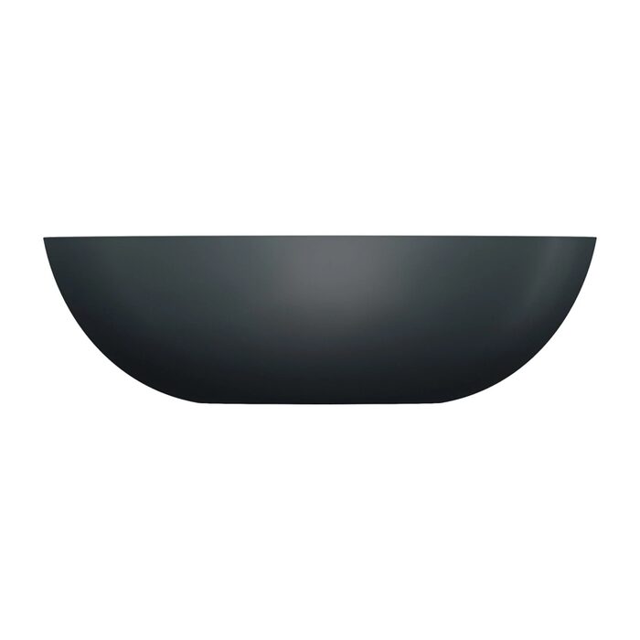 умивальник Omnires Shell 50х32 matt black lava (SHELL500UNBLV)