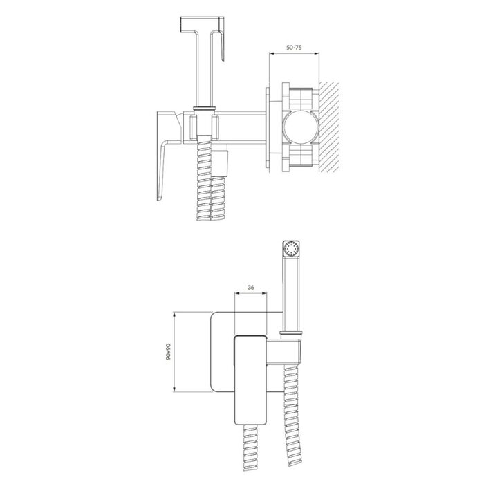 гігієнічний набір Omnires Parma graphite (SYSPMBI2GR)