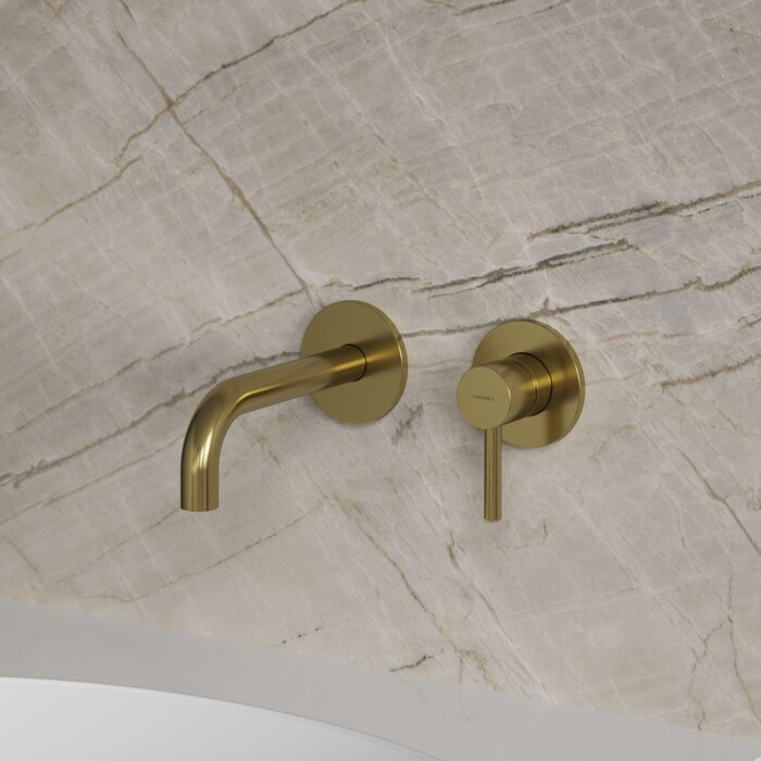 змішувач для умивальника прихованого монтажу Omnires Y brushed brass (Y1215HBSB)