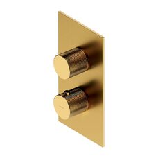 Смесители-для ванны и душа ЦГ-2 Omnires Contour прихованого монтажу, з термостатом, gold brush (CT8036GLB)