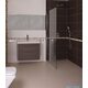 душова кабіна Omnires Marina Walk In 80x200 безпечне скло, хром (DNR80XCRTR)