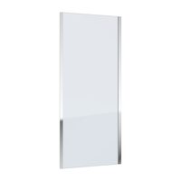 душова стінка Omnires Bronx 80x185см безпечне скло, хром (10P80CRTR)
