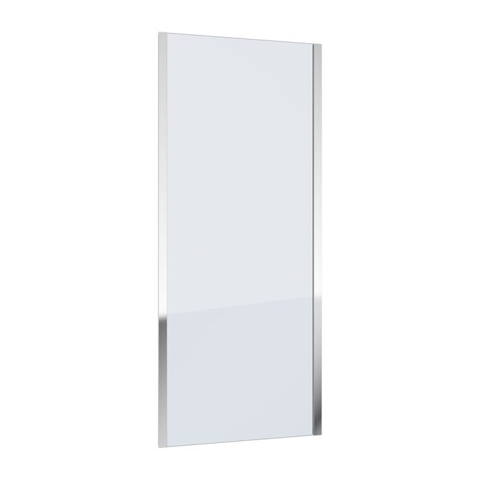 душова стінка Omnires Bronx 80x185см безпечне скло, хром (10P80CRTR)