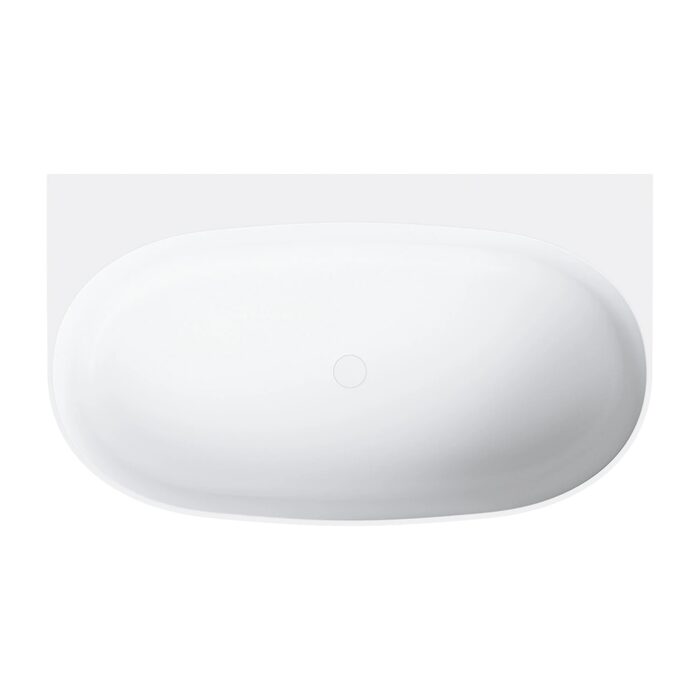 ванна кам'яна Omnires Valencia М+ 148x86 matt white (VALENCIA148WPBM)