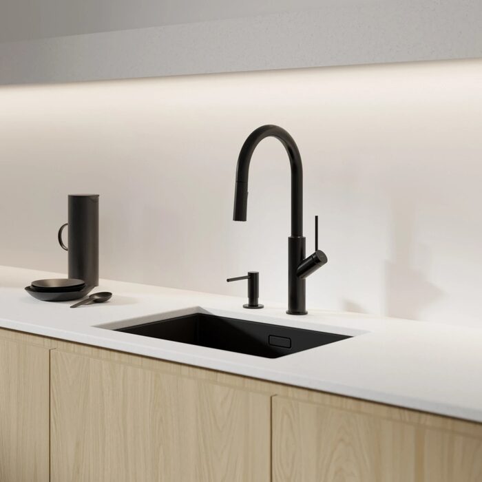 дозатор рідкого мила Omnires Modern Project semi-matt black (MP60723BL)