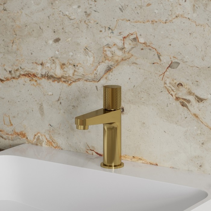 змішувач для умивальника Omnires Contour brushed gold (CT8010GLB)