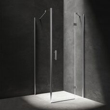 душова кабіна Omnires Manhattan 100х100см безпечне скло, хром (MH1010CRTR)