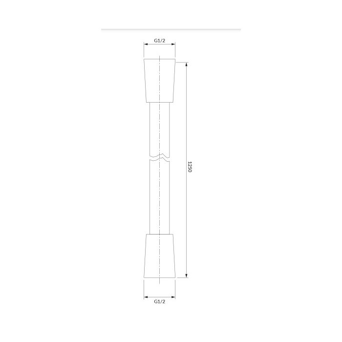 душовий шланг Omnires black mat 125 cm (022-XBL)