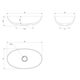 умивальник Omnires Shell 60x35 white matt (SHELLUNBM)