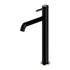 змішувач для умивальника Omnires Y black /gold, високий (Y1212BLGL)
