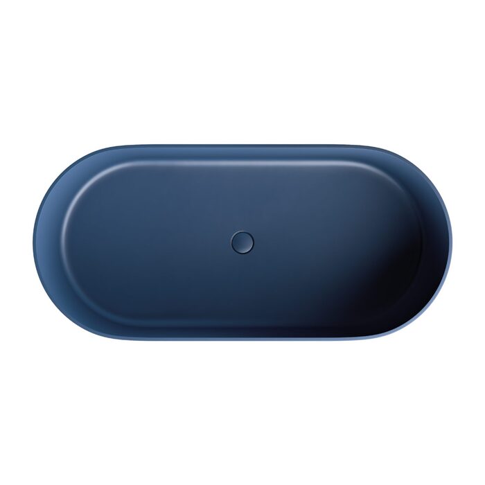 ванна кам'яна Omnires Ovo 160x75 овальна dark blue (OVOWWMB)