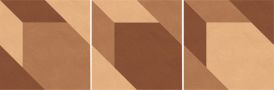Tierras industrial triomix blush-sand-brick 12х24