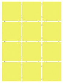 Конфетти 1233 желтый 12 частей 9.9х9.9 300х400
