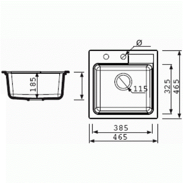 Кухонная мойка Marmorin TAMA, 390103