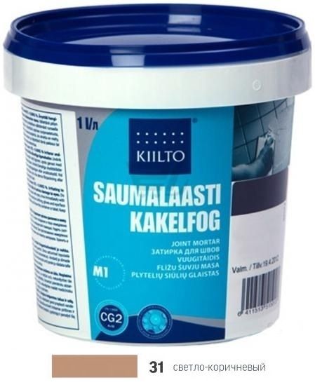 Фуга Kiilto Saumalaasti 1-6mm (31 светло-коричневая)