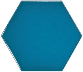 Scale Hexagon Electric Blue 23836 Плитка 12,4*10,7