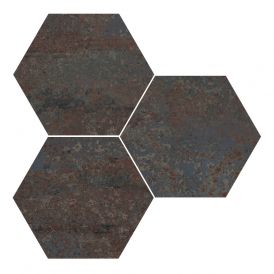 Rust titanium natural hexagon 25X30