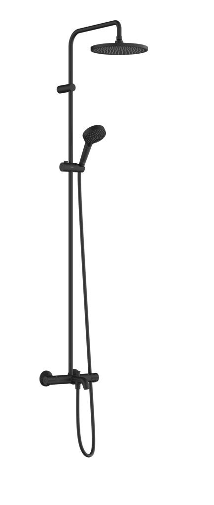 Душова система hansgrohe Vernis Blend Showerpipe 240 1jet з термостатом 26899670 чорний матовий 