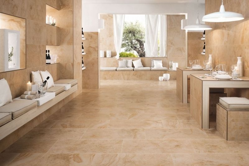 Sunrock Travertino Almond Mosaico matt (Санрок Травертино Алмонд Мозаико)