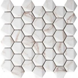 Мозаика 30х30 Marmorea Hexagonal Calacata