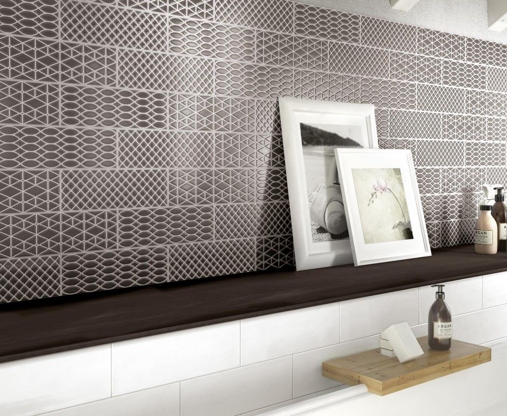 Brick Glossy Decoro Anthracite R4KS