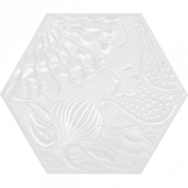 Hex gaudi lux white