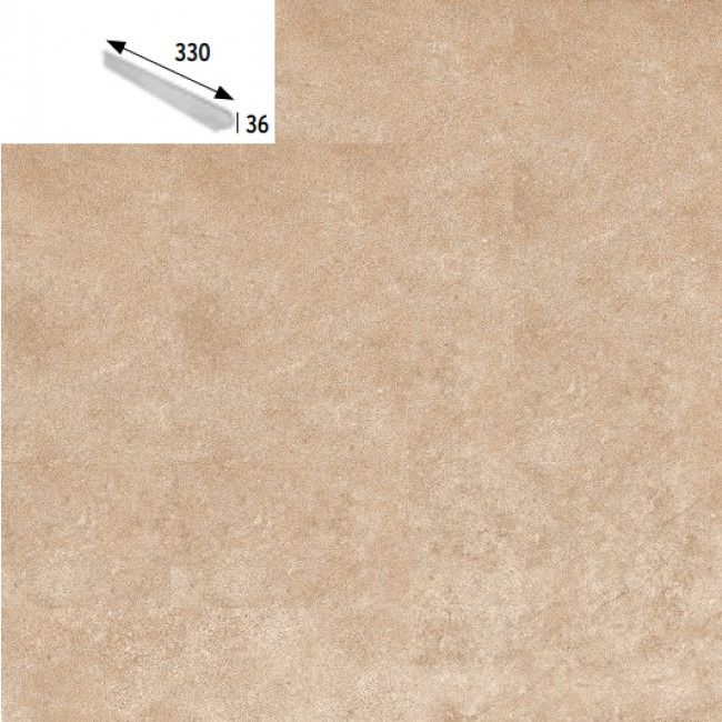 Urban Beige Tapa Left 33*0,36 905245 (Left rounded step cover) PZ195