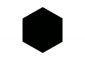 Block Hexagon Negro Mate