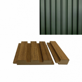 PR03771-B Supramat (Конец к стеновой панели) 3027 - Зеленый лист