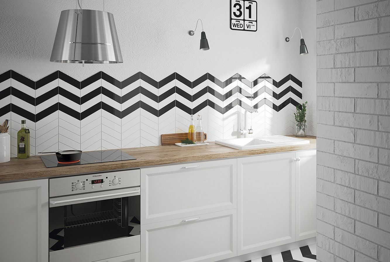 Chevron Wall Greige Right 23365