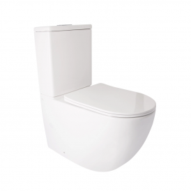 Унітаз Jay підлоговий 680х370х815 мм з сидінням Slim Duroplast/ Soft-close White Qtap