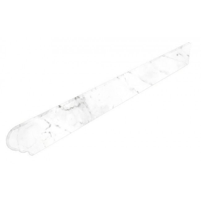 Carrara Blanco Tapa peldaño redonda dcha. Right 330x36 mm 905559 PZ195