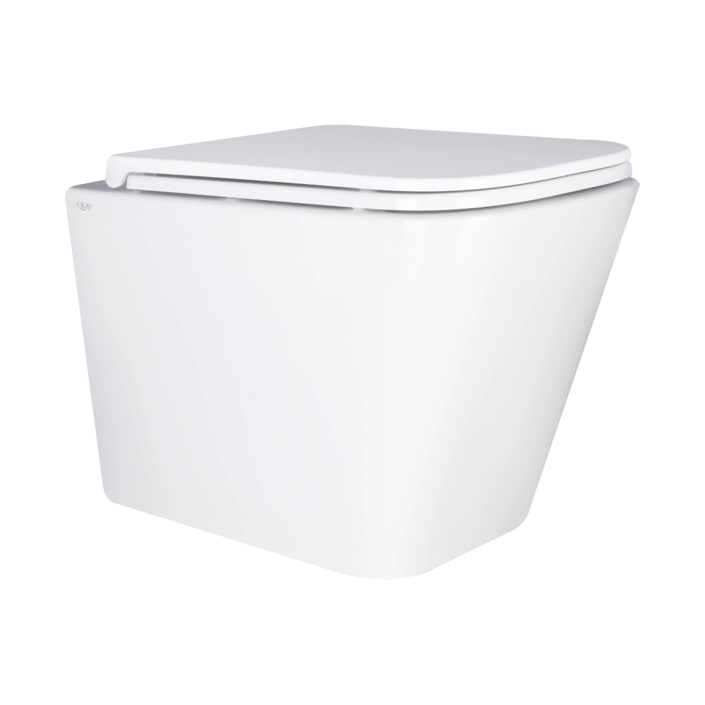 Унітаз Tern підвісний Ultra Quiet 490x340x350mm з сидінням Slim Duroplast/ Soft-close/ Quick relase WHITE Qtap