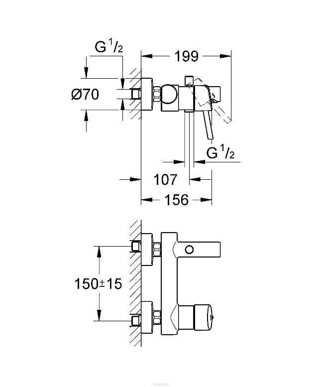 32211001 Concetto OHM bath exposed