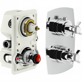 Термостатический Встр. Смеситель Carlos Primera На 2 потребителя (Внутр.часть) Chrome We42801Cr