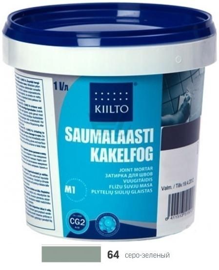Фуга Kiilto Saumalaasti 1-6mm (64 серо-зеленая)